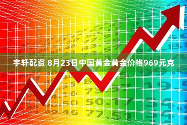 宇轩配资 8月23日中国黄金黄金价格969元克